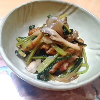 ★小松菜と舞茸とさつま揚げの簡単炒め煮★
